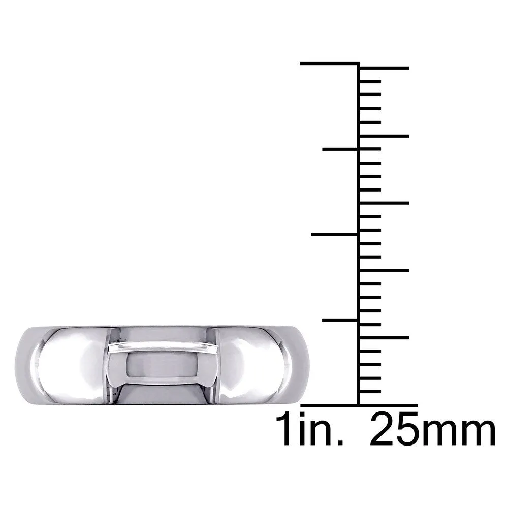Miadora 14k White Gold Comfort Fit Wedding Band sold by Zulily product image thumbnail 4