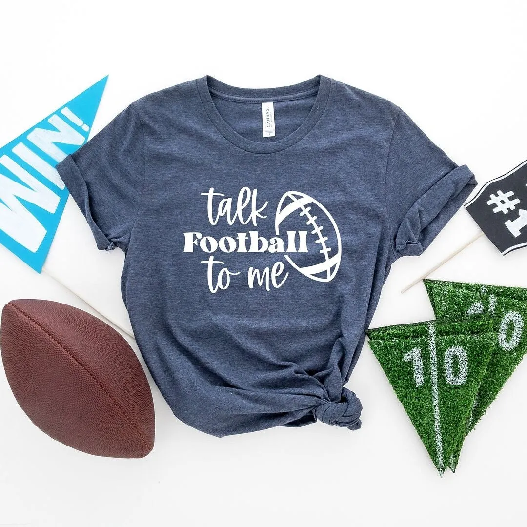 Talk Football To Me Ball Short Sleeve Tee sold by Zulily