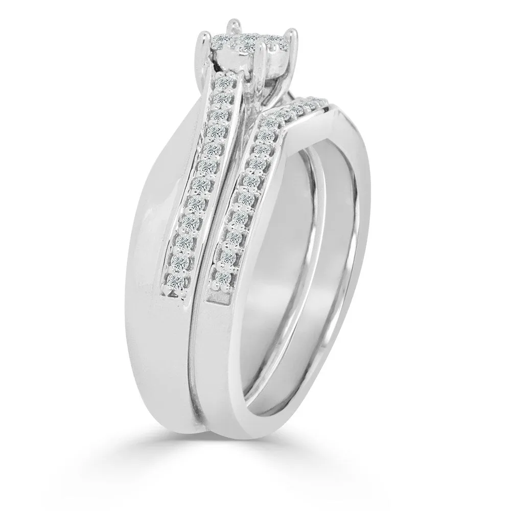 Auriya Round 1/3ct TDW Diamond Engagement Ring Set 14k Gold sold by Zulily product image thumbnail 5