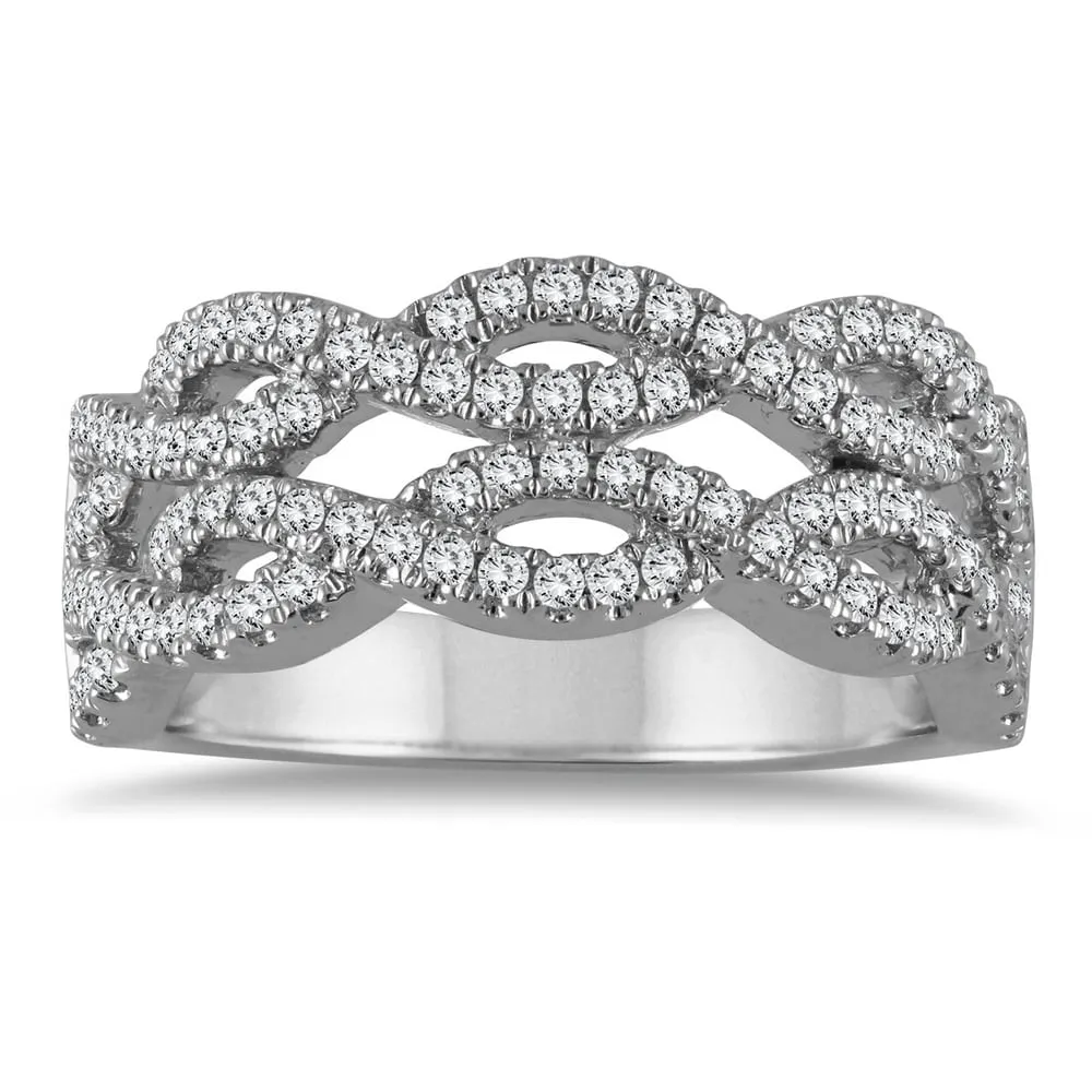 5/8 Carat TW Diamond Fashion Ring in 10K White Gold sold by Zulily