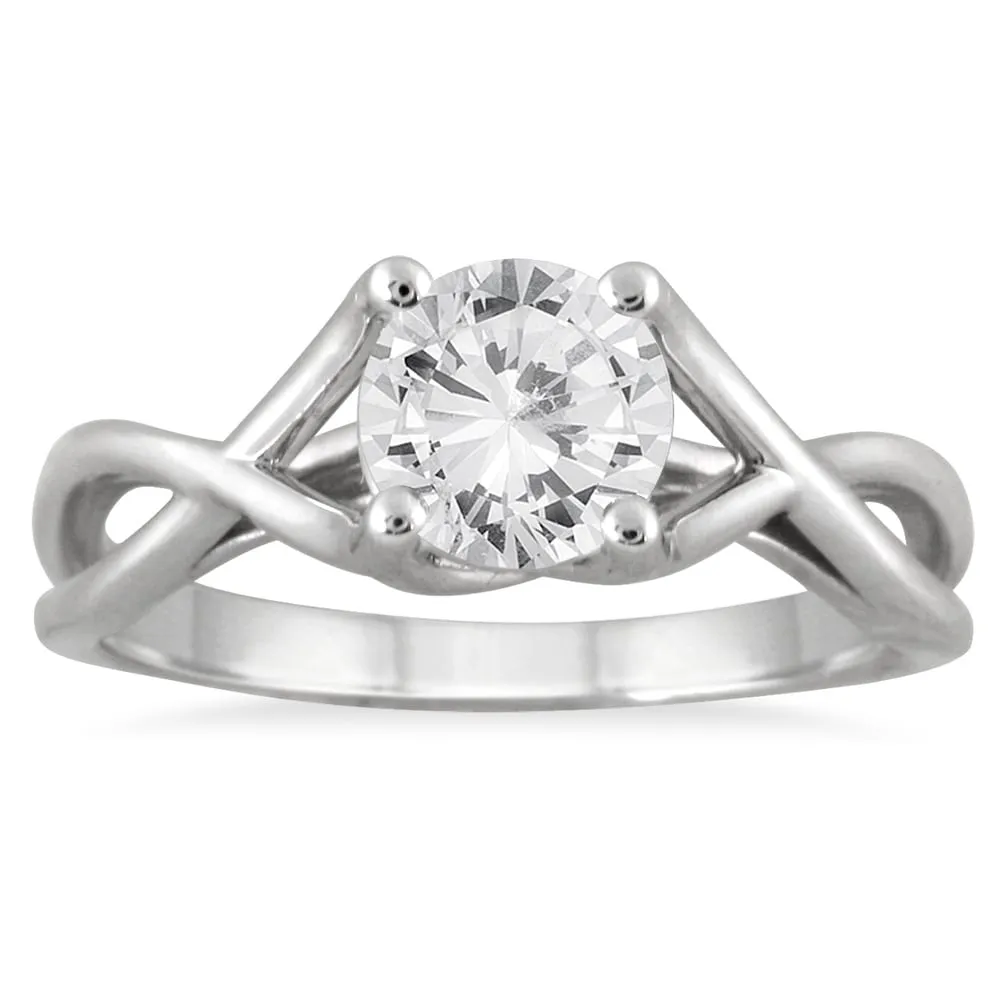 AGS Certified 1 Carat Diamond Bridal Set in 14K White Gold (J-K Color, I2-I3 Clarity) sold by Zulily product image thumbnail 2