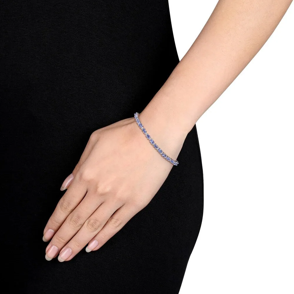 Miadora Sterling Silver Tanzanite and White Topaz Bracelet sold by Zulily product image thumbnail 4