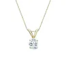 Auriya 14k Gold 0.30ctw Oval Solitaire Lab Grown Diamond Necklace 4-Prong Basket (H-I VS) - 0.3 sold by Zulily