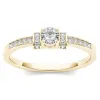 De Couer 10k Yellow Gold 1/4ct TDW Diamond Classic Engagement Ring sold by Zulily