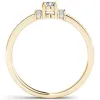 De Couer 10k Yellow Gold 1/4ct TDW Diamond Classic Engagement Ring sold by Zulily