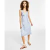 Hippie Rose Junior's V Neck Fit & Flare Midi Dress Blue Size X-Small sold by Zulily