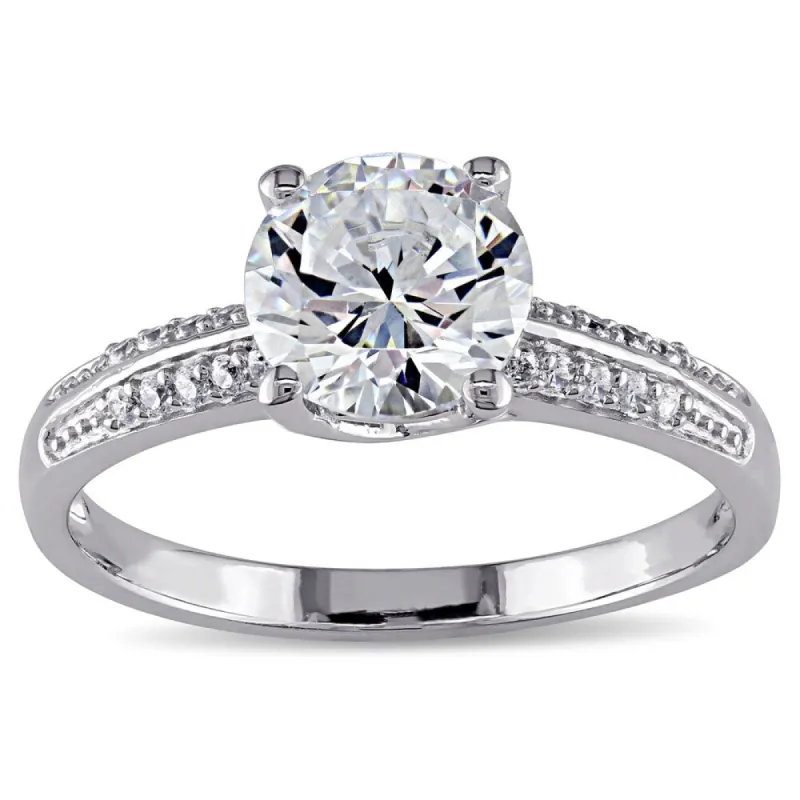 Miadora Sterling Silver Round-cut Prong-set Clear Cubic Zirconia Engagement-style Ring sold by Zulily