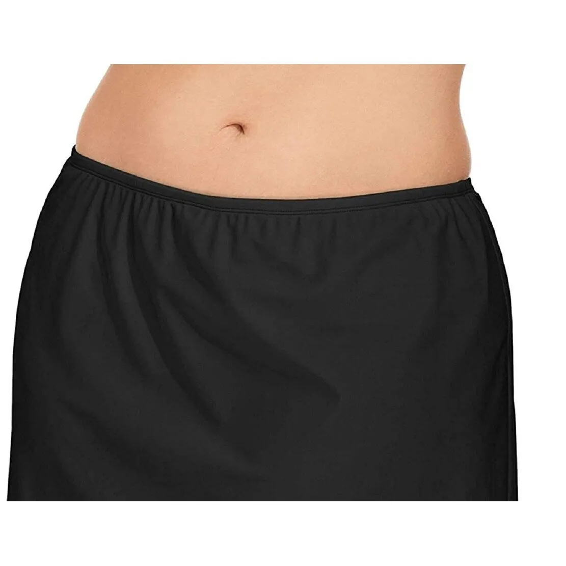 Island Escape Women's Plus Swim Skirt Swimsuit Black sold by Zulily product image thumbnail 3