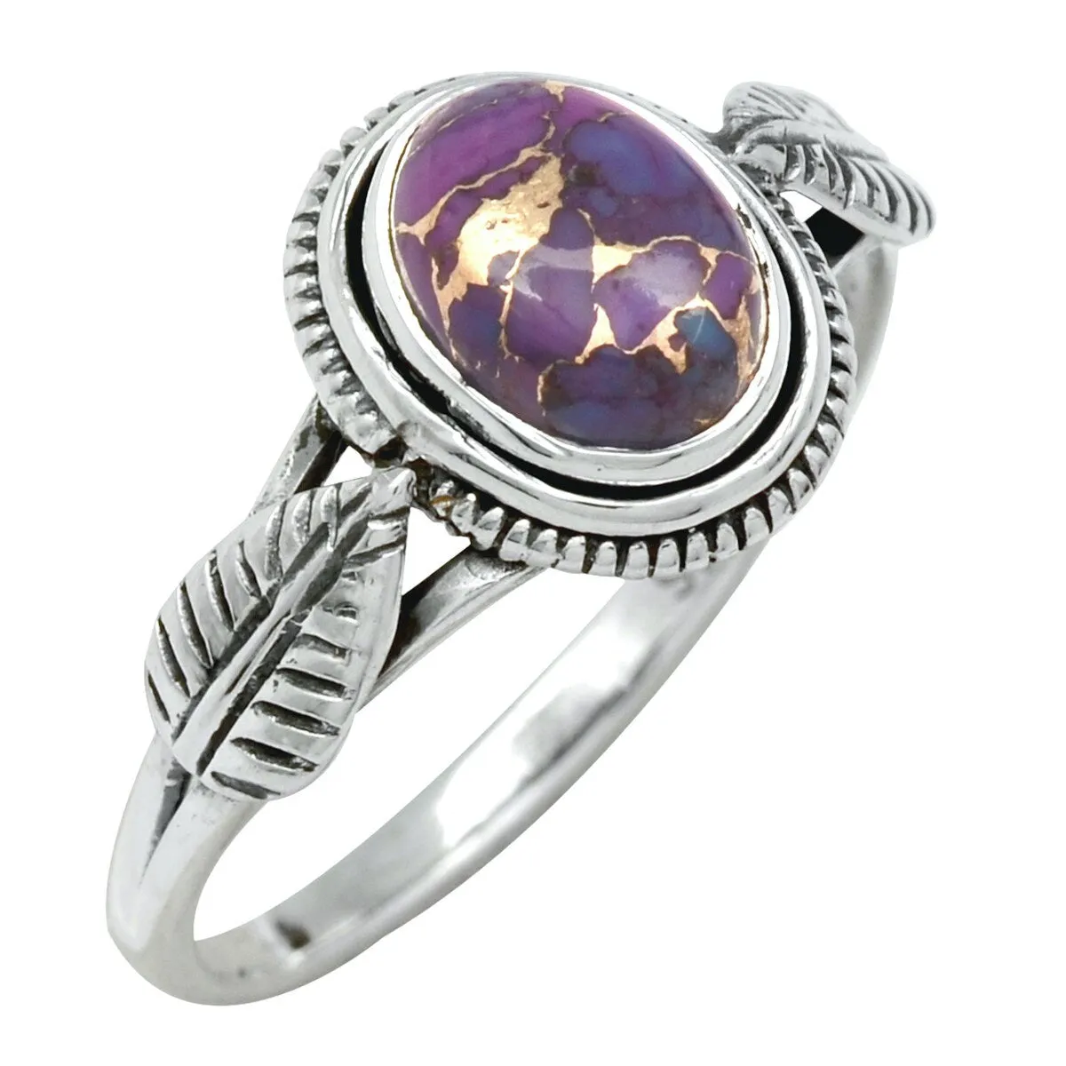Sterling Silver Purple Turquoise Ring sold by Zulily