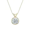 Auriya 18-karat Gold 1.50ctw Round Solitaire Lab Grown Diamond Necklace Bezel (F-G VS) - 1.5 sold by Zulily