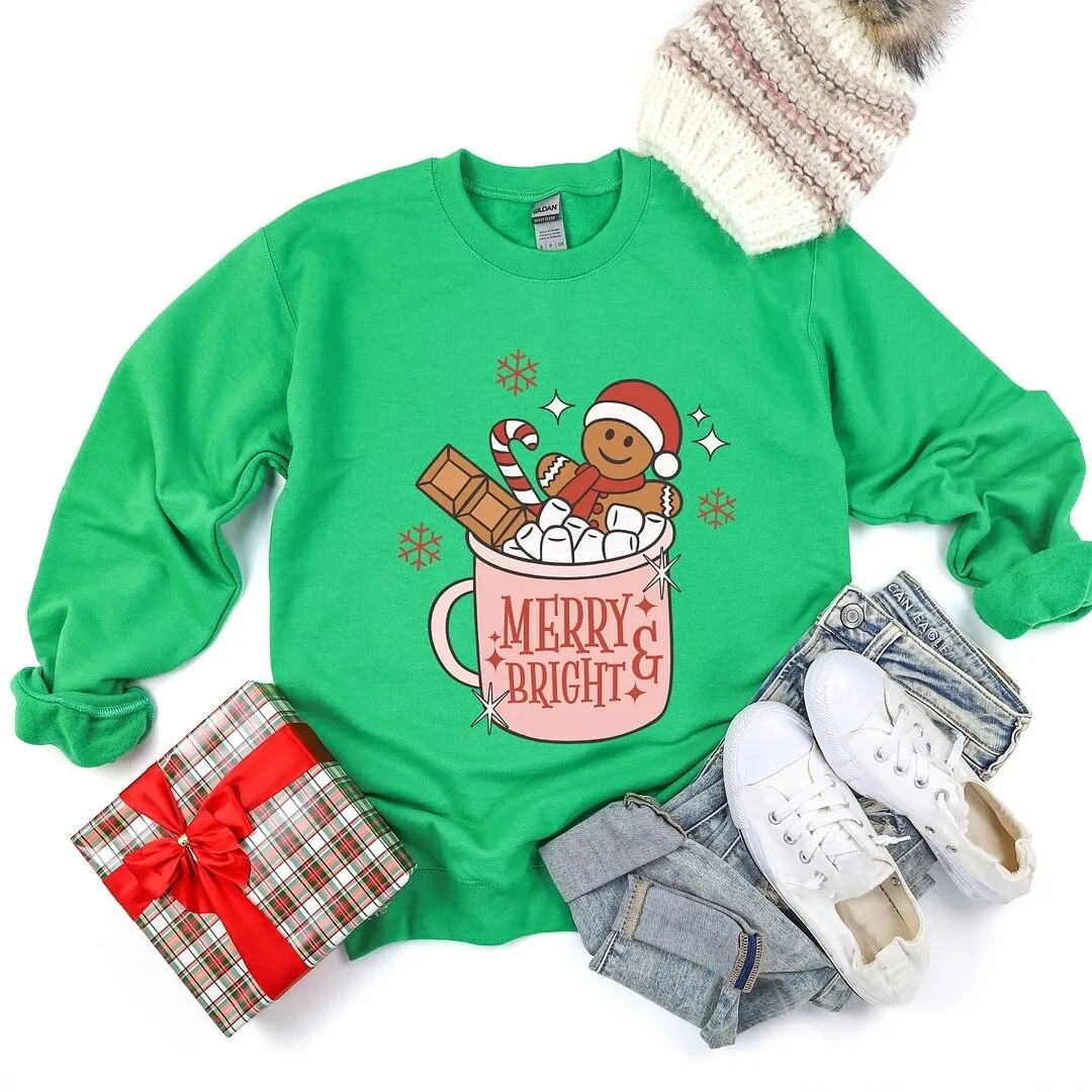 Merry and Bright Mug Graphic Sweatshirt sold by Zulily