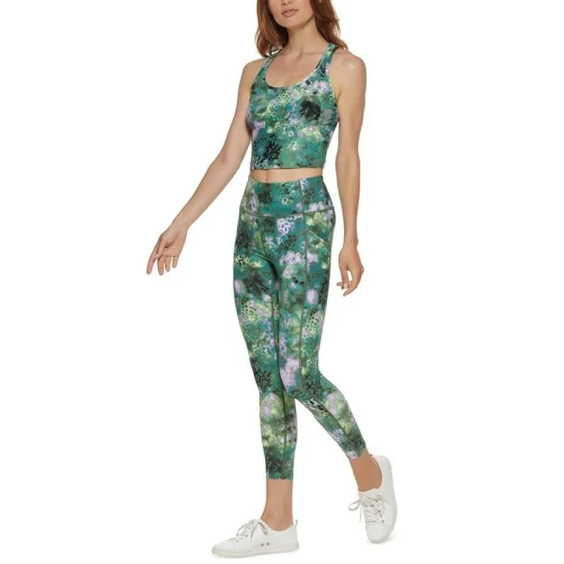 Calvin Klein Women's Printed Racerback Cropped Tank Top Purple Size XS sold by Zulily