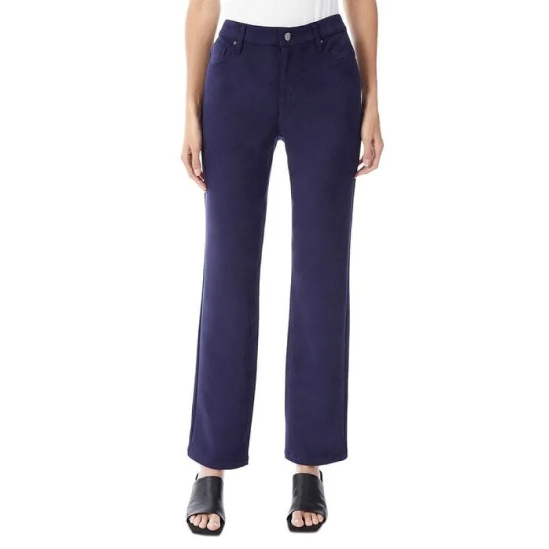 Jones New York Women's Faux Suede Straight Leg Pants Blue Size 8 sold by Zulily
