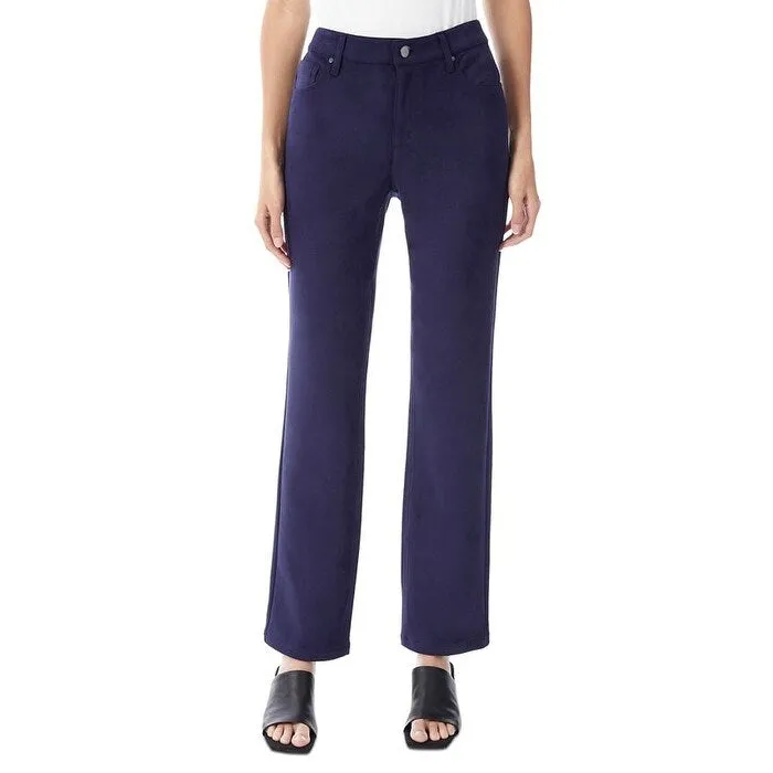 Jones New York Women's Faux Suede Straight Leg Pants Blue Size 8 sold by Zulily