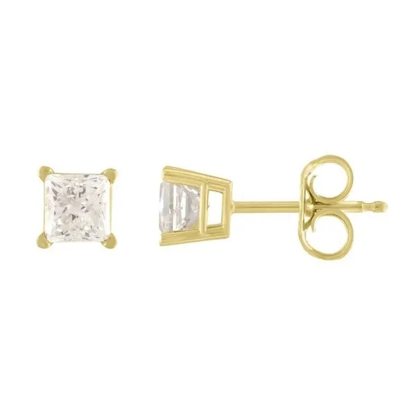 14K Diamond Stud Earring Yellow gold (1/2cttw H-I Color, I2 Clarity) sold by Zulily