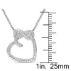 Miadora Sterling Silver and Diamond Accent Infinity Heart Necklace sold by Zulily