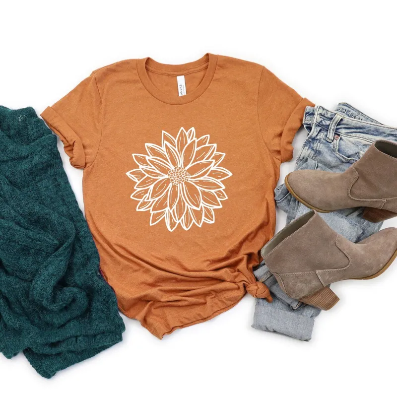 Dahlia Short Sleeve Crewnneck Tee sold by Zulily
