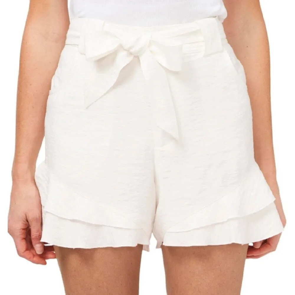 CeCe Women's Tiered Ruffle Belted Shorts Brown Size 14 sold by Zulily product image thumbnail 3