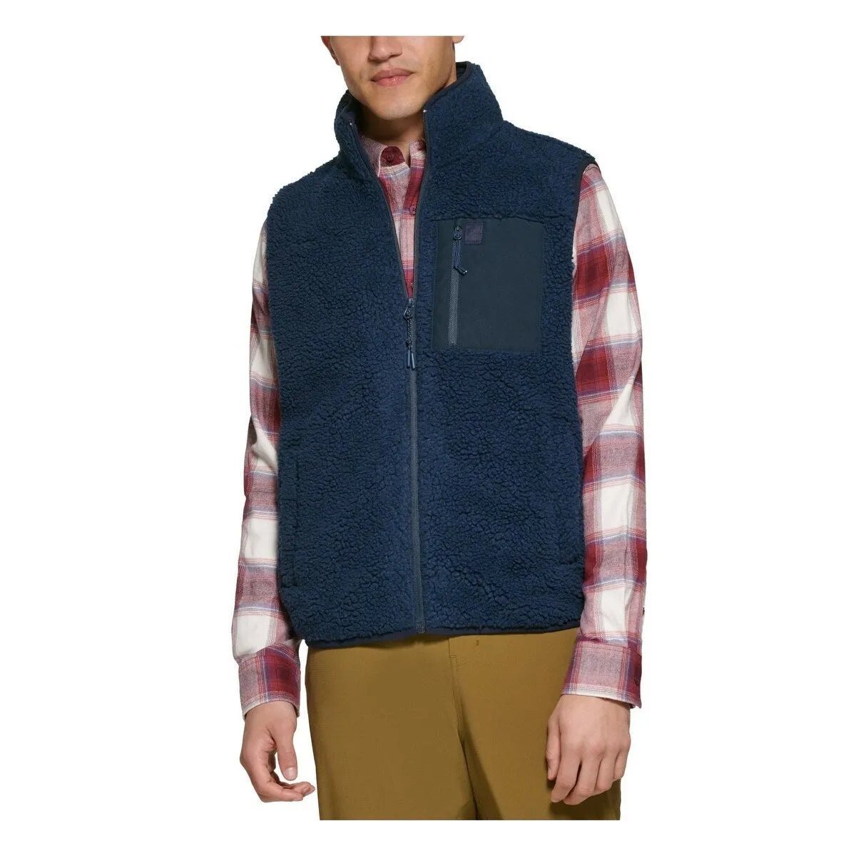 Bass Outdoor Men's Faux Warm Outerwear Vest Blue Size XX-Large sold by Zulily