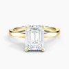 Auriya 14k Gold 1.25ctw Emerald Hidden-Halo Lab Grown Diamond Engagement Ring sold by Zulily