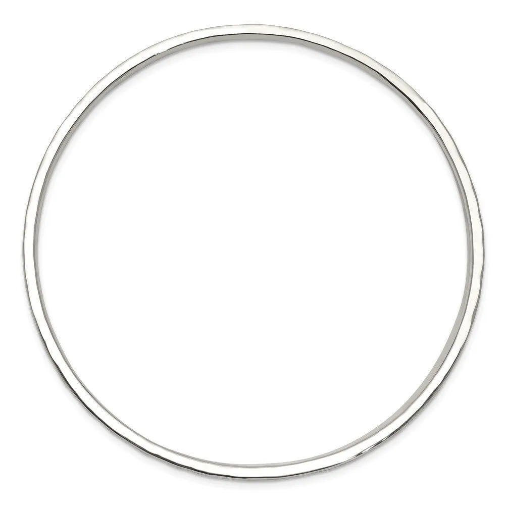 Curata 925 Sterling Silver 7.75" 2mm Thin Simple Polished Slip on Bangle Bracelet sold by Zulily product image thumbnail 3