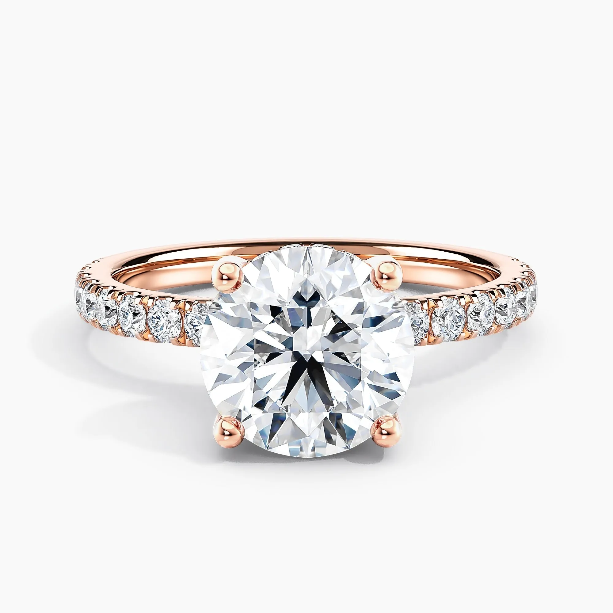 Auriya 14k Gold 1.00ctw Round Hidden-Halo Lab Grown Diamond Engagement Ring sold by Zulily product image thumbnail 3