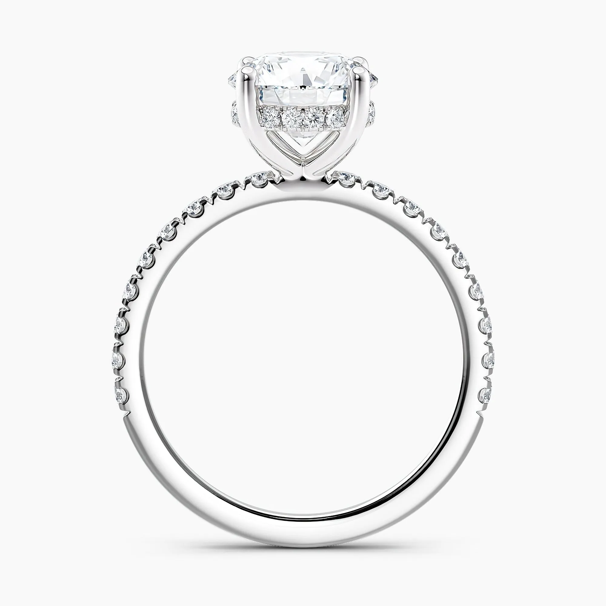 Auriya 14k Gold 1.00ctw Round Hidden-Halo Lab Grown Diamond Engagement Ring sold by Zulily product image thumbnail 4