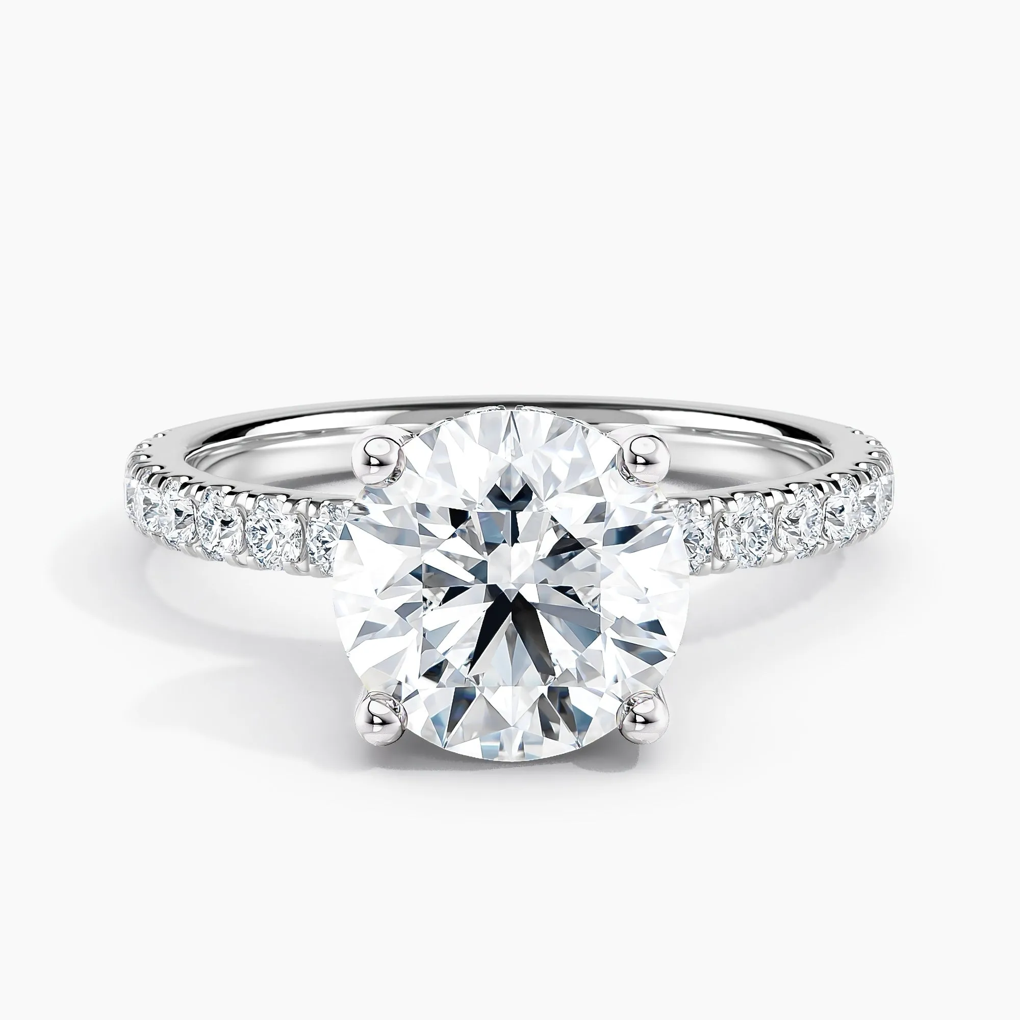 Auriya 14k Gold 1.00ctw Round Hidden-Halo Lab Grown Diamond Engagement Ring sold by Zulily