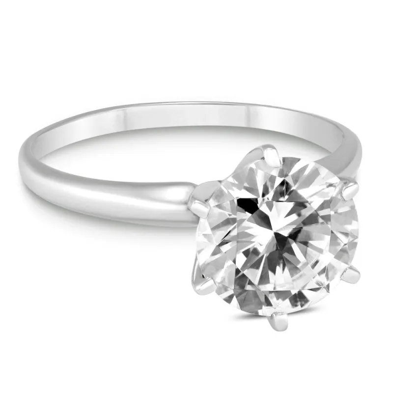 PREMIUM QUALITY - 1 1/2 Carat Diamond Solitaire Ring in 14K White Gold (E-F Color, SI1-SI2 Clarity) sold by Zulily