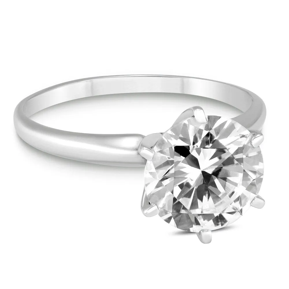 PREMIUM QUALITY - 1 1/2 Carat Diamond Solitaire Ring in 14K White Gold (E-F Color, SI1-SI2 Clarity) sold by Zulily