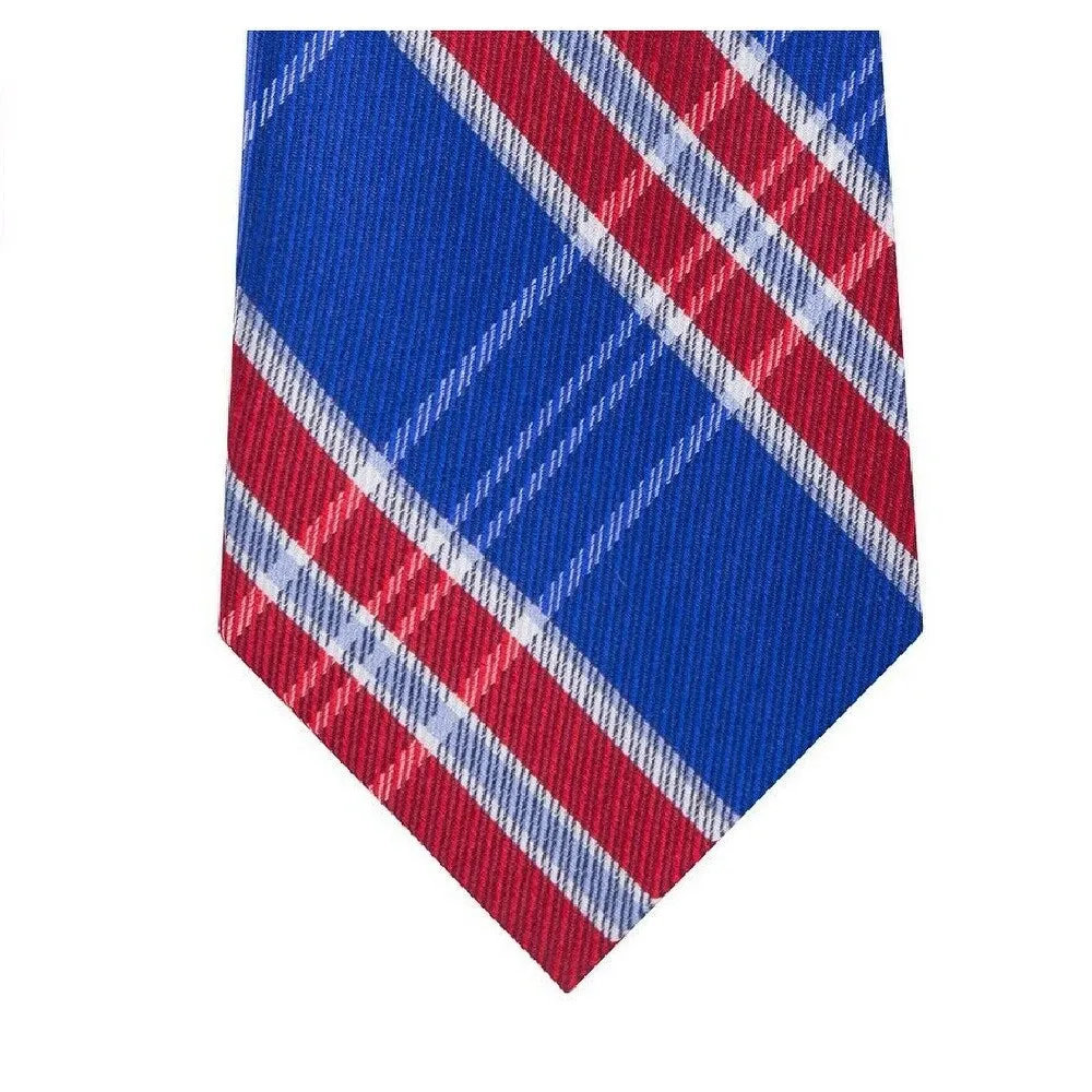 Tommy Hilfiger Men's Vincent Plaid Tie Blue-Red One Size - FALSE sold by Zulily product image thumbnail 2