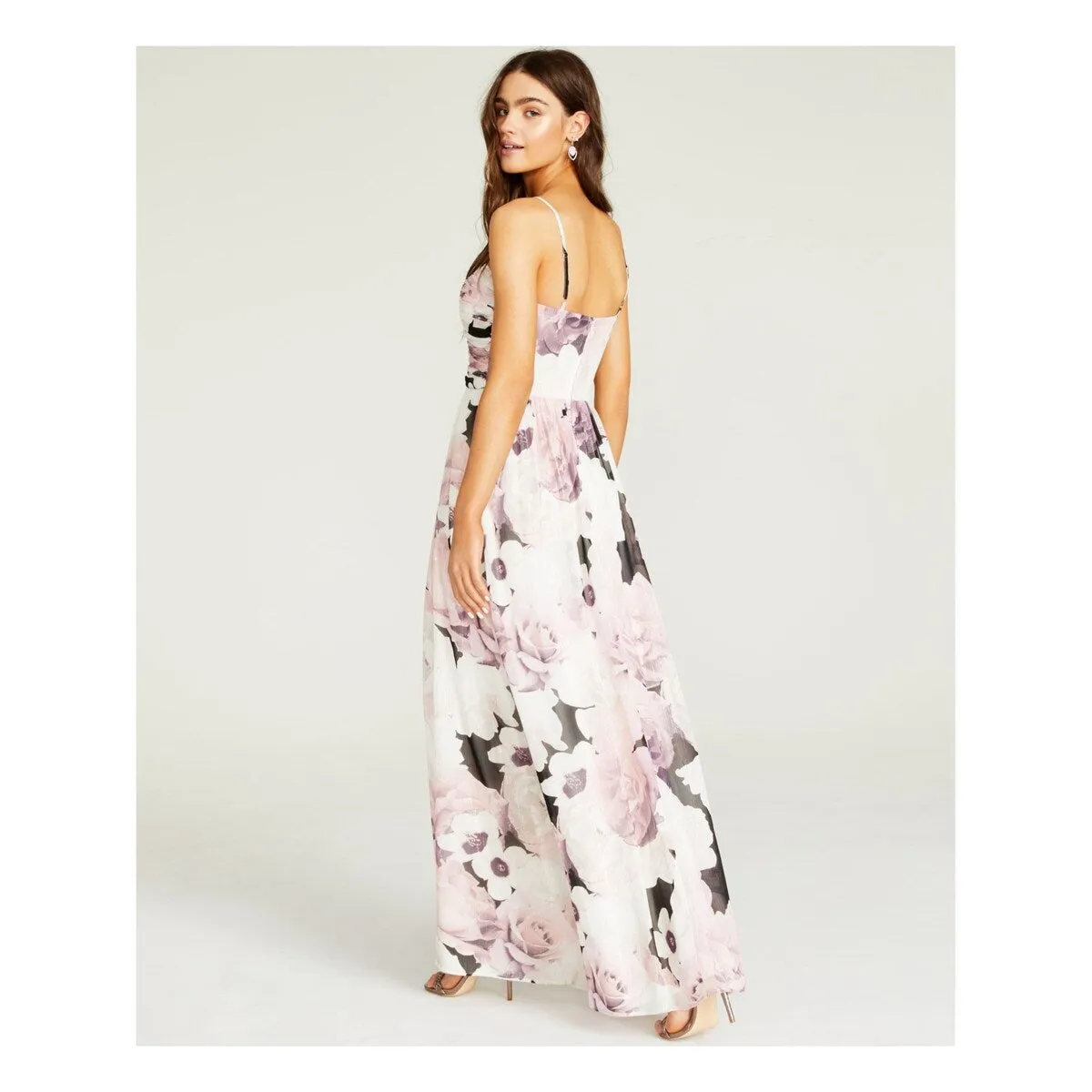 TRIXXI Women's Spaghetti Strap Full Length Formal Dress Pink Size 0 sold by Zulily product image thumbnail 2