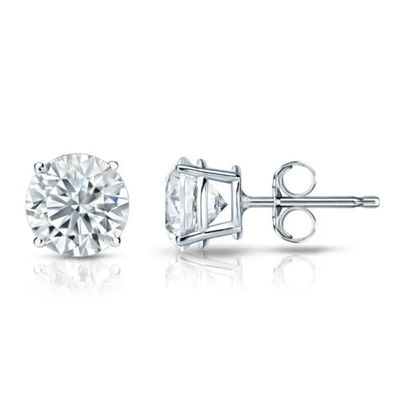 Auriya 18k Gold GIA Certified 2.00 carat TW Round Diamond Stud Earrings made by Zulily