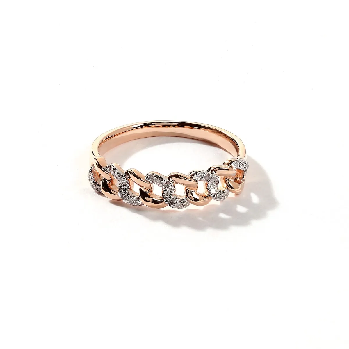 1/10ct TDW Diamond Cuban Link Men's Ring in 10k Gold sold by Zulily
