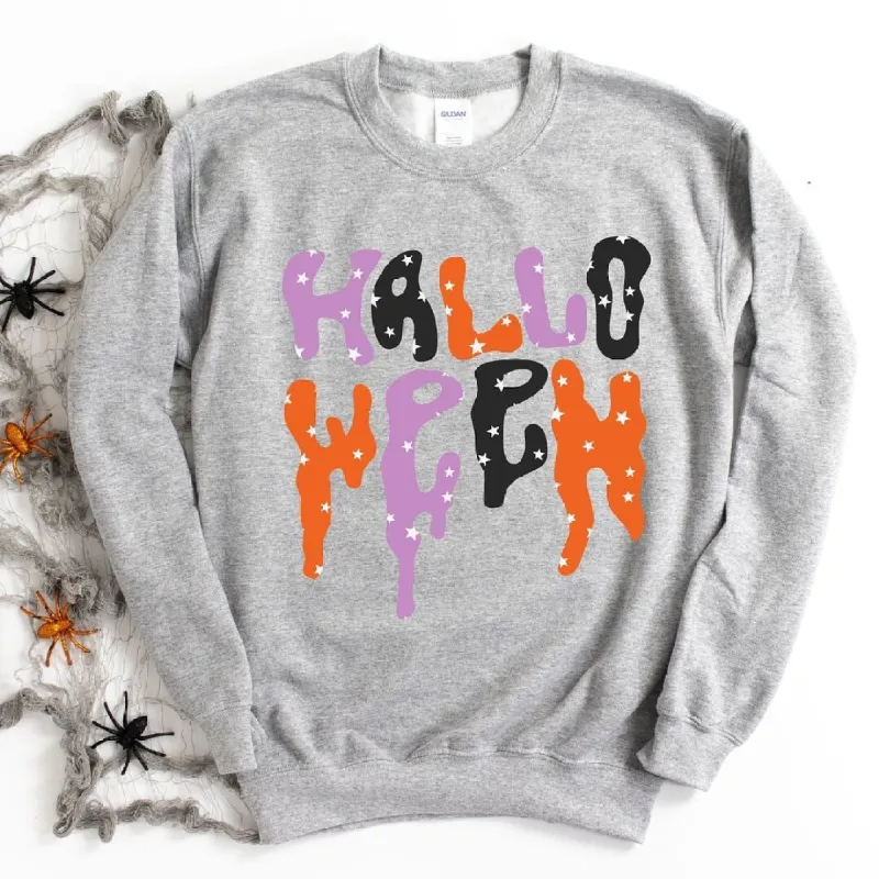 Dripping Halloween Stars Graphic Sweatshirt sold by Zulily