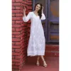 NOVICA Embroidered cotton caftan Lucknow Lily sold by Zulily