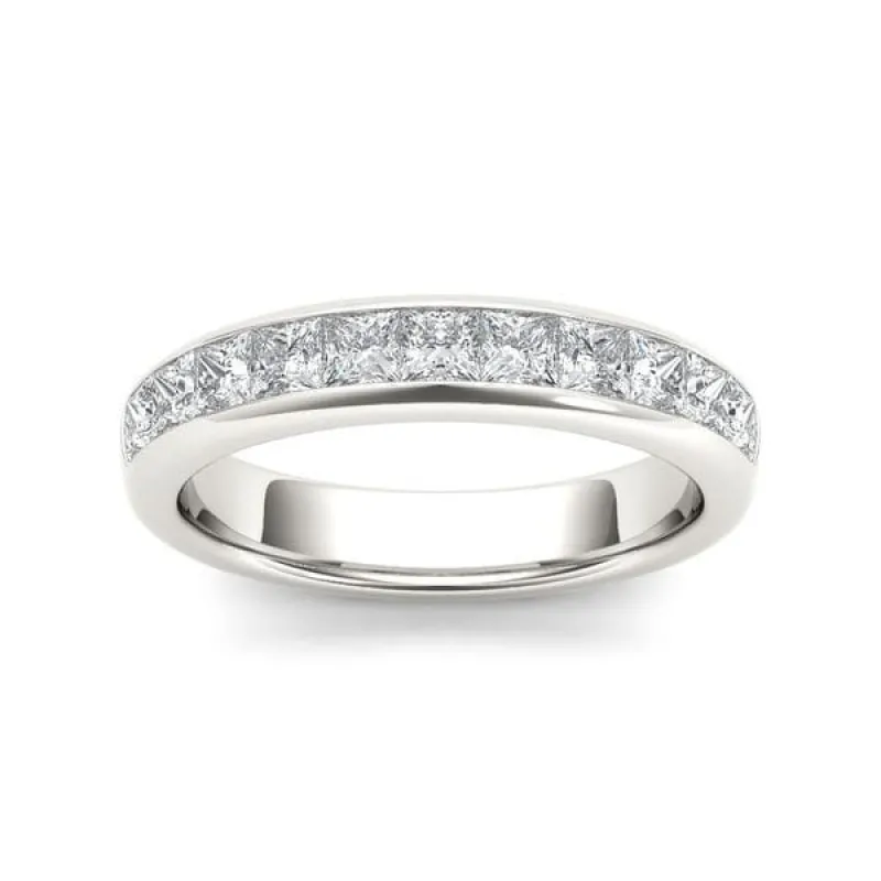 De Couer IGI Certified 14k White Gold 1ct TDW Diamond Women's Wedding Band sold by Zulily