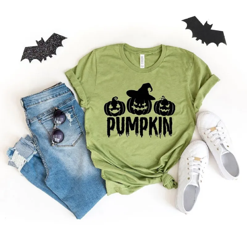 Pumpkin Trio Short Sleeve Tee sold by Zulily