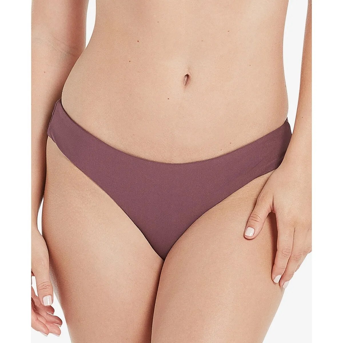 Volcom Junior's Simply Seamless Cheeky Bikini Bottoms Swimsuit Purple Size X-Large sold by Zulily