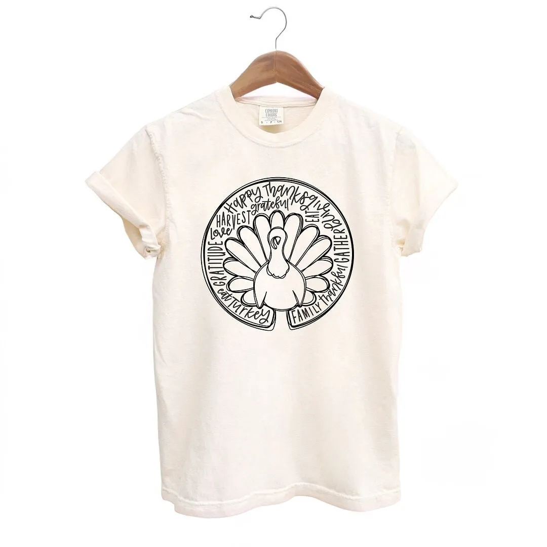 Turkey Circle Garment Dyed Tee sold by Zulily product image thumbnail 2