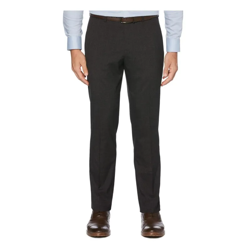 Perry Ellis Men's Plaid Slim Fit Dress Pants Black Size 36X30 sold by Zulily