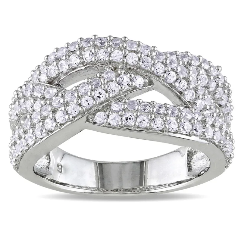 Miadora Sterling Silver Created White Sapphire Ring sold by Zulily