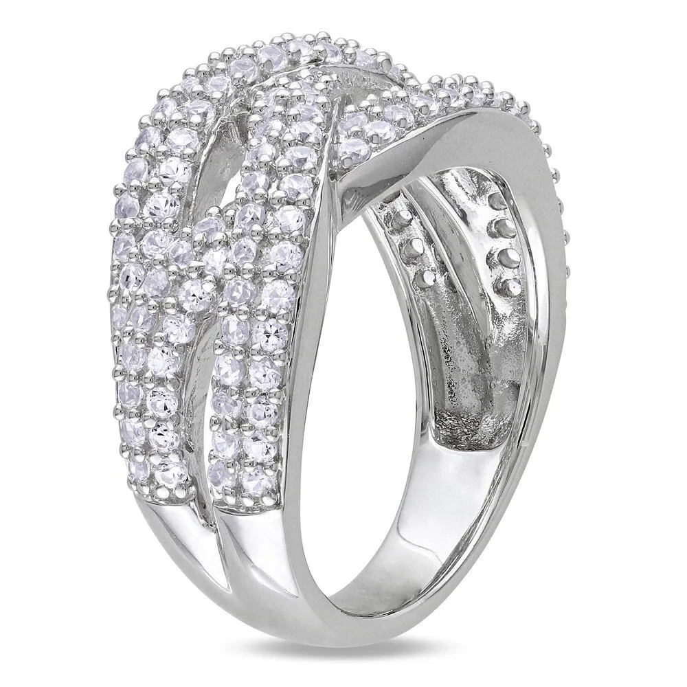 Miadora Sterling Silver Created White Sapphire Ring sold by Zulily product image thumbnail 2