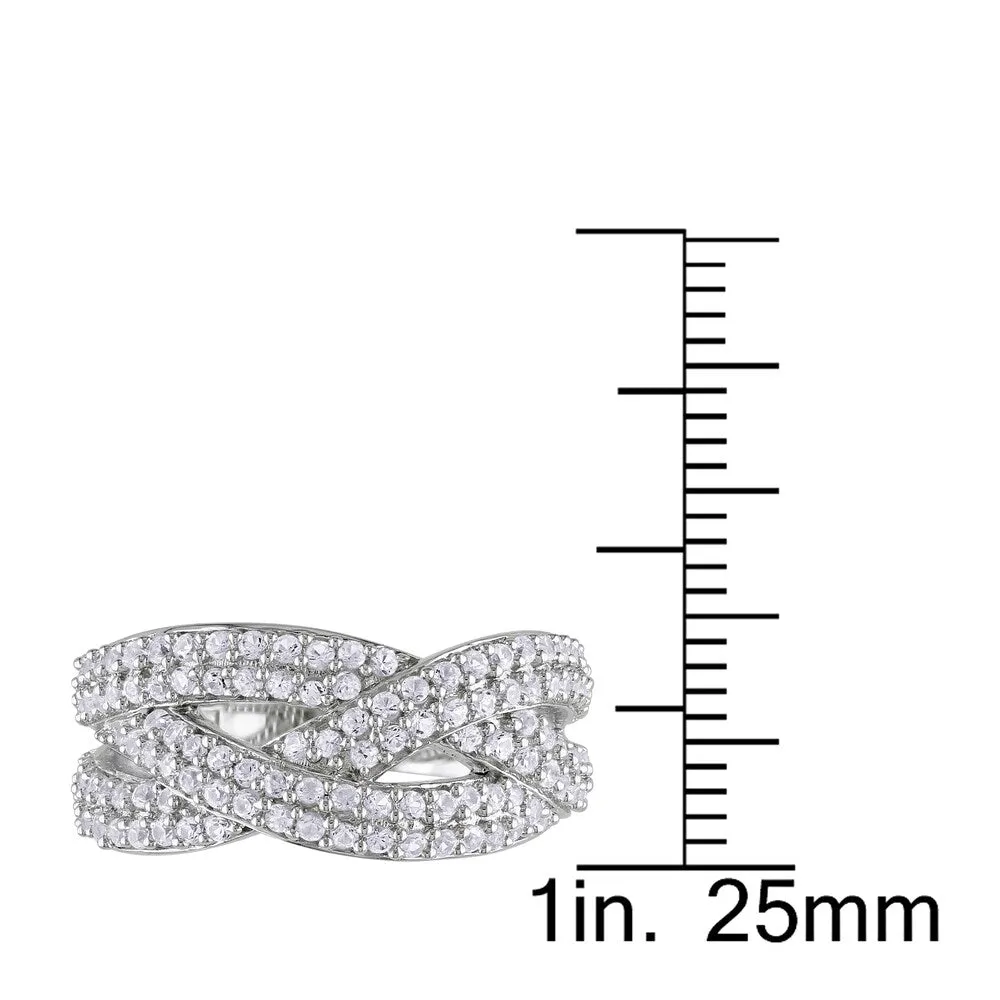 Miadora Sterling Silver Created White Sapphire Ring sold by Zulily product image thumbnail 3
