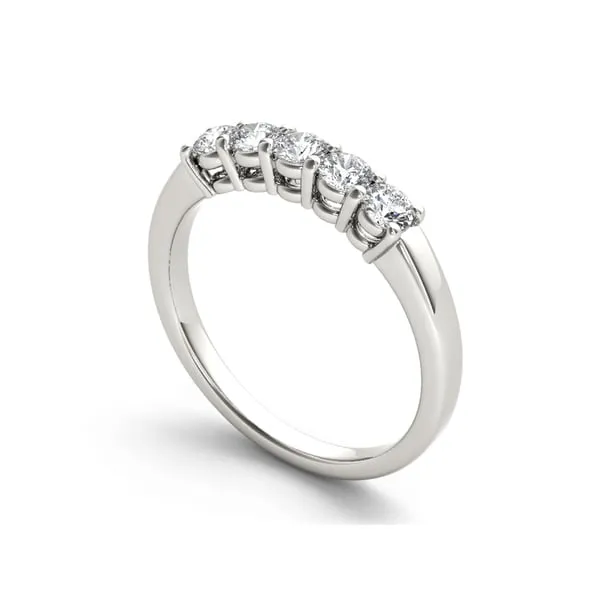 De Couer IGI Certified 14k White Gold 1/2ct TDW Diamond Wedding Anniversary Band - White H-I sold by Zulily product image thumbnail 2