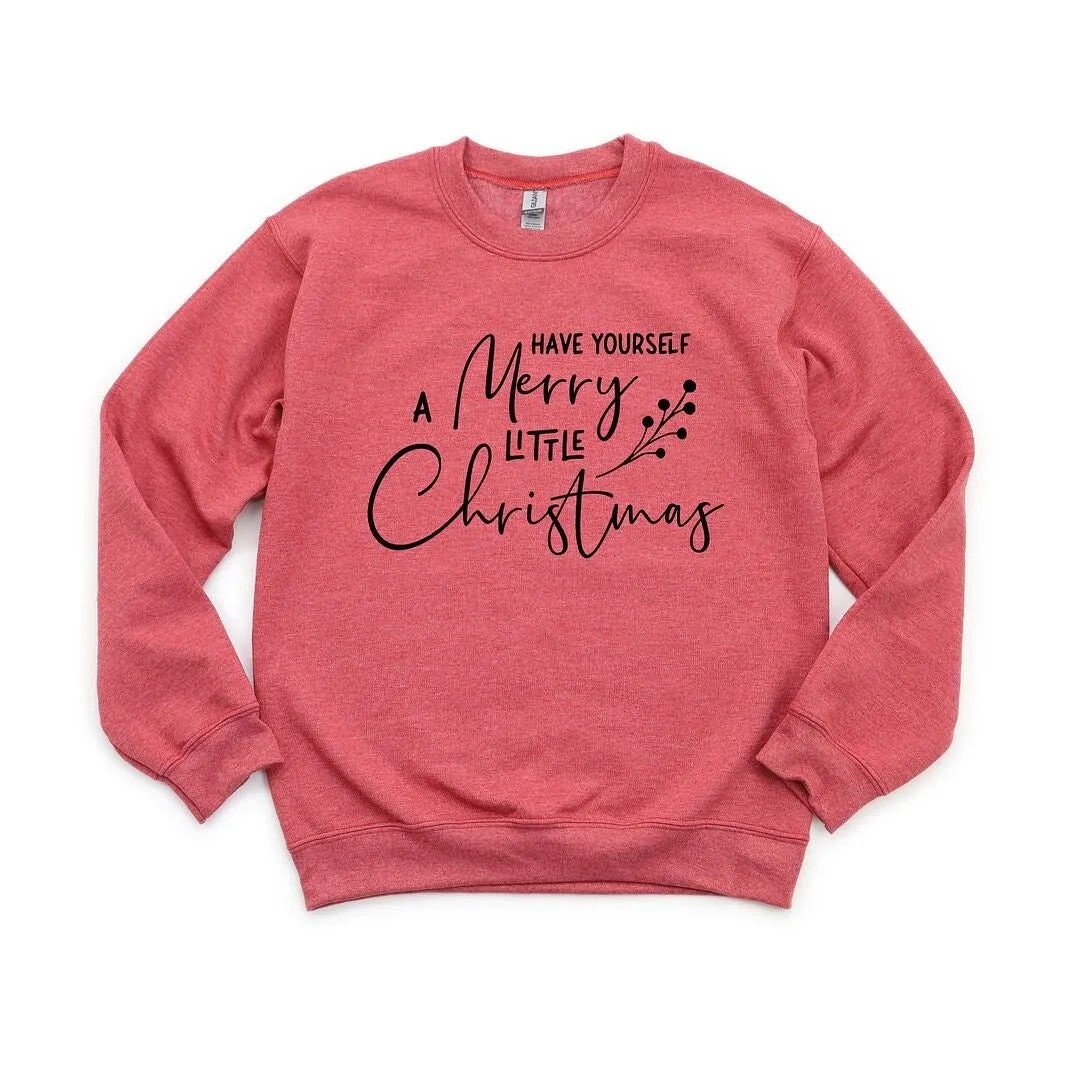 Have Yourself A Merry Little Christmas Berries Graphic Sweatshirt sold by Zulily product image thumbnail 2