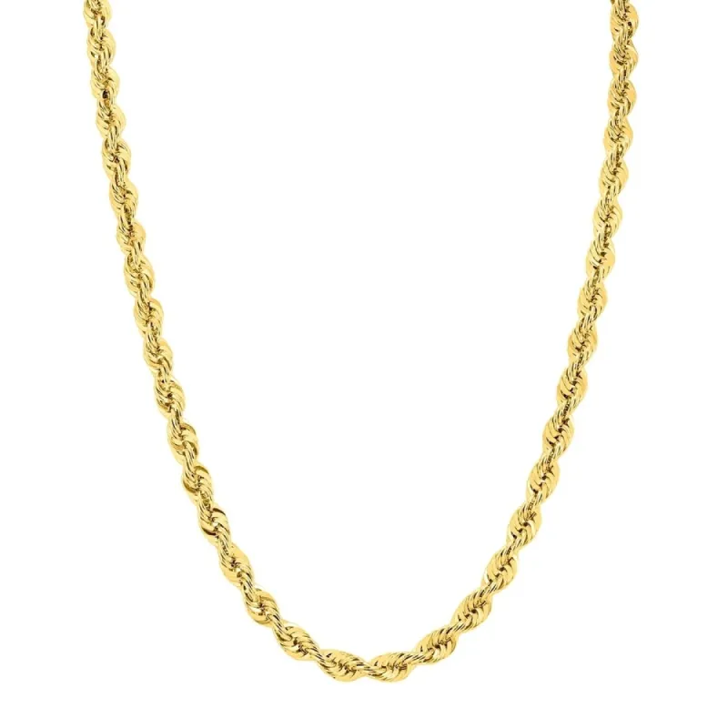 14K Yellow Gold Filled 6MM Rope Chain with Lobster Clasp - 24 Inch sold by Zulily