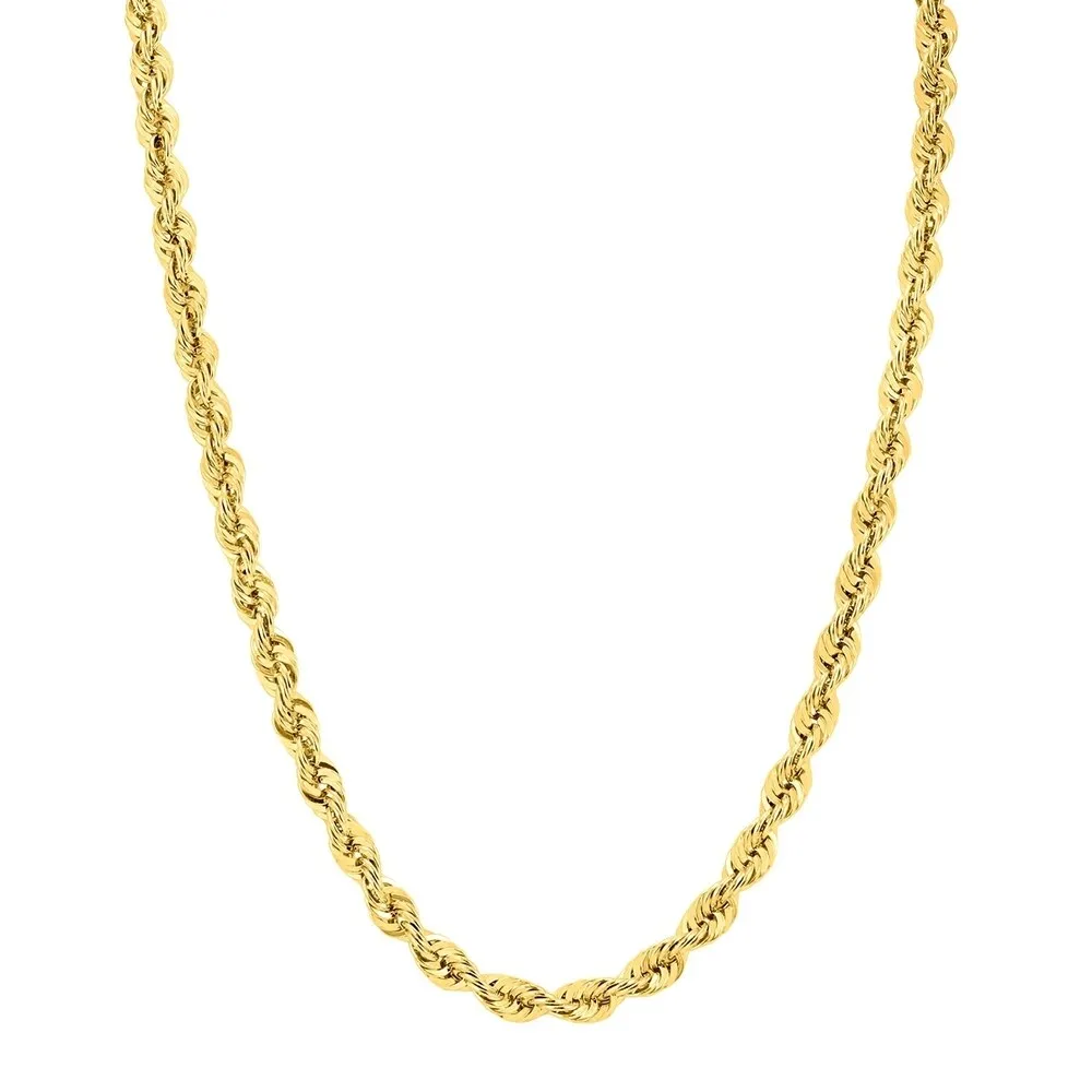 14K Yellow Gold Filled 6MM Rope Chain with Lobster Clasp - 24 Inch sold by Zulily