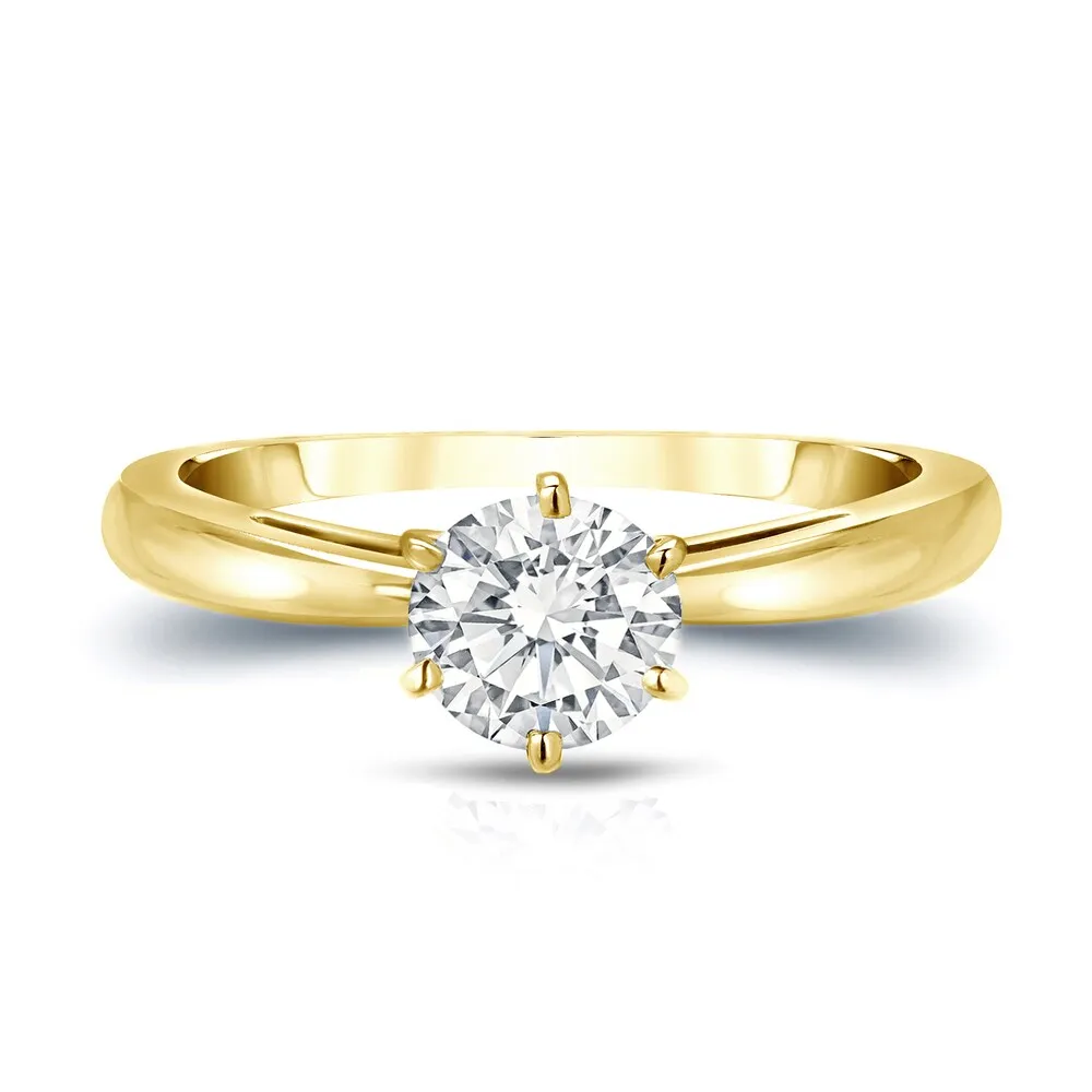 Auriya 14k Gold 2ctw Round Solitaire Diamond Engagement Ring 6-Prong GIA Certified sold by Zulily product image thumbnail 5