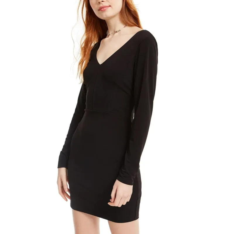 Crystal Doll Junior's Twisted Open Back Dress Black Size Medium sold by Zulily